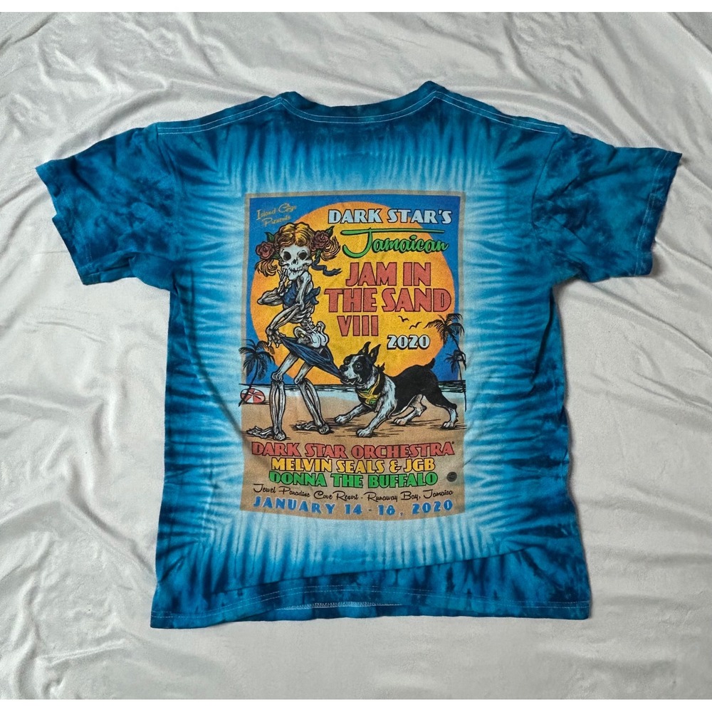 Dark Star Orchestra Jamaican Jam In The Sand VIII 2020 Tie Dye Grateful Dead Med - Picture 6 of 11